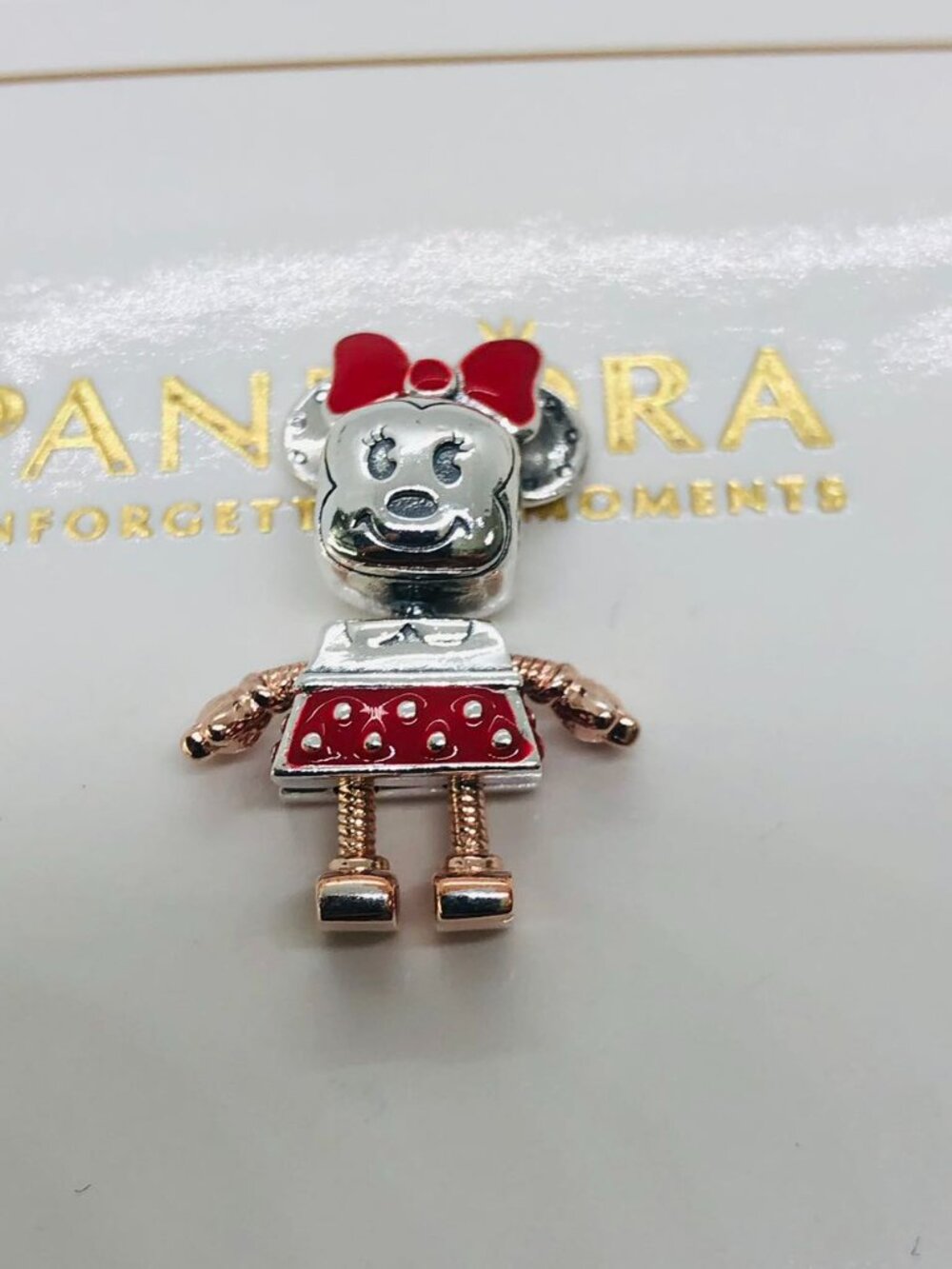 Pandora Rose Disney Minnie Mouse Robot Charm